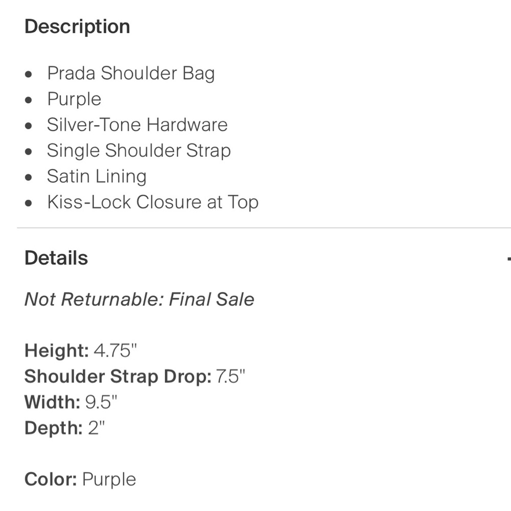 Prada purple satin evening bag with kiss lock closure 💜 - Picture 6 of 7